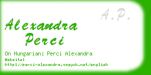 alexandra perci business card